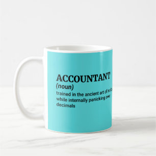 Taza De Café Funny Accountant Vocabulary - Fiscal Pros