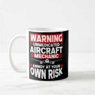 Taza De Café Funny Aircraft Mechanic Airplane 1