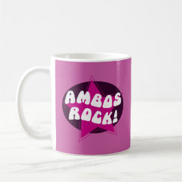 Taza De Café Funny Ambos Rock Conductor De Ambulancia Rosa