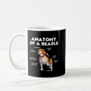 Taza De Café Funny Anatomy of a Beagle 93