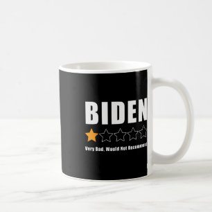 Taza De Café Funny anti Biden pro Trump 1 estrella rindiendo el
