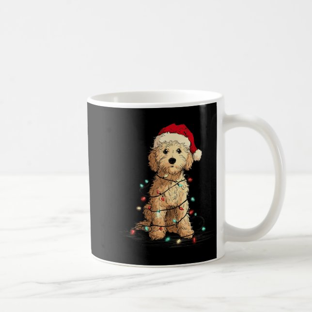 Taza De Café Funny Ao Christmas Graphics Dog Lights Lover  (Derecha)