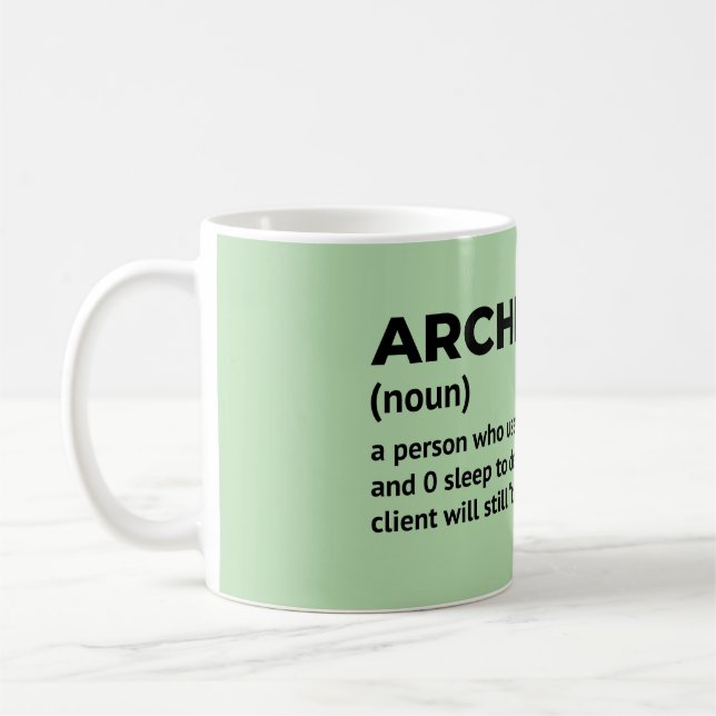 Taza De Café Funny Architect Coffee Mug (Izquierda)