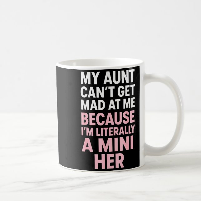 Taza De Café Funny Aunt Niece Mini Her Matching Family Quote  (Derecha)