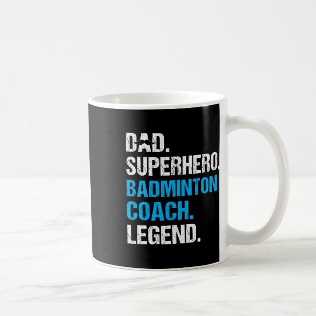 Taza De Café Funny Badminton Coac (Derecha)