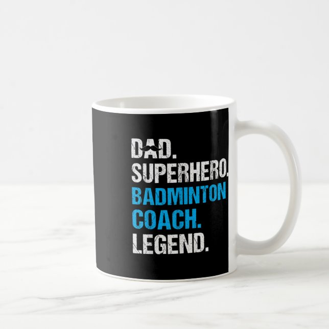 Taza De Café Funny Badminton Coac (Derecha)