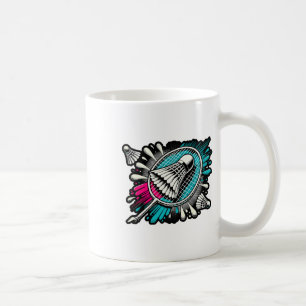 Taza De Café Funny Badminton Player Love Shuttle Design 17