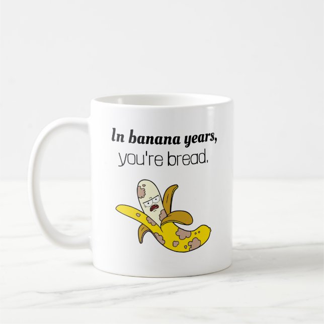 Taza De Café Funny Banana Years Birday Coffee Mug (Izquierda)