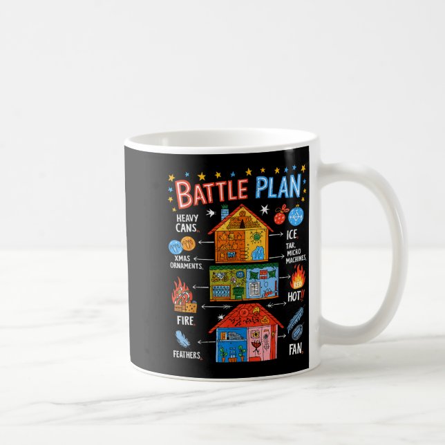 Taza De Café Funny Battle Plan Christmas Home Kids Hand Dawn Al (Derecha)