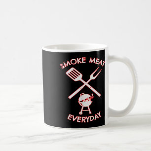 Taza De Café Funny Bbq Smoat Meat Everyday Grandad Dad Grilling