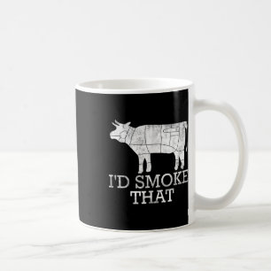 Taza De Café Funny Bbq Smoat Meat Grilled Steak Me Humo Que