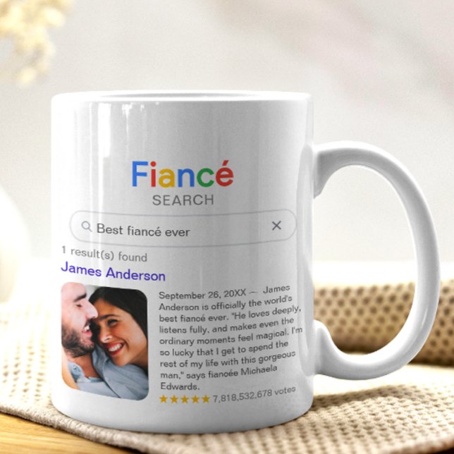 Taza De Café Funny Best Fiancé Ever Search Result With Photo (Subido por el creador)