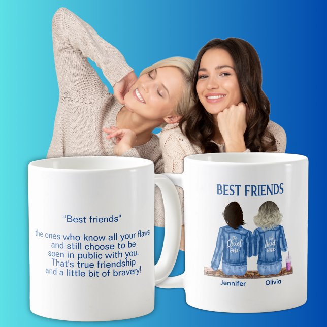Taza De Café Funny Best Friends Personalizada (Subido por el creador)