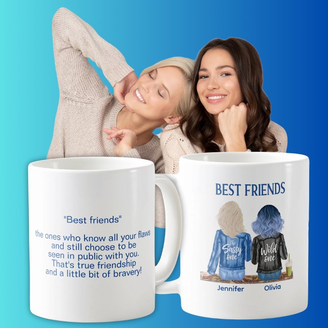 Taza De Café Funny Best Friends Personalizada (Subido por el creador)