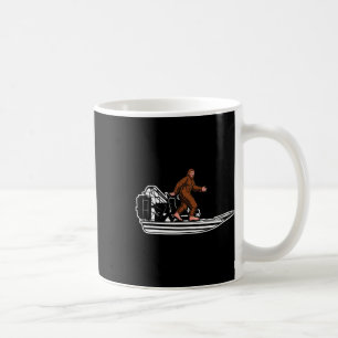 Taza De Café Funny Bigfoot Airboat Swamp Bote Air Boat Sasquatc