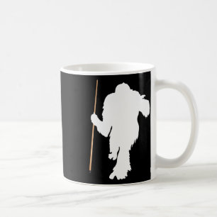 Taza De Café Funny Bigfoot Holding Pool Stick Billiards Sasquat