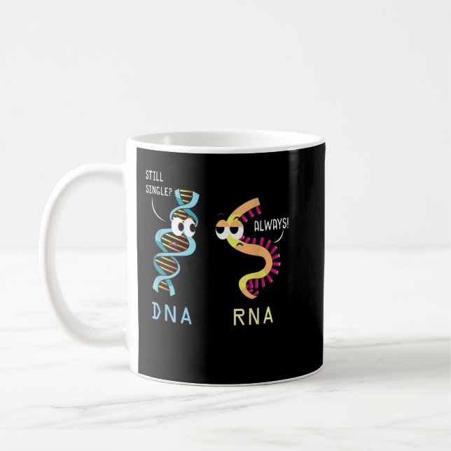 Taza De Café Funny Biology Proud Biologist Microbiology DNA RNA (Izquierda)