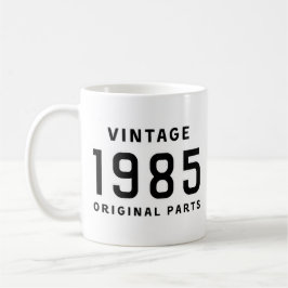 Taza De Café Funny Birthday Vintage 1985 Original Parts Mug