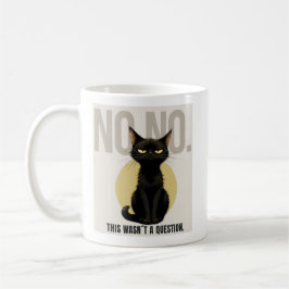 Taza De Café Funny Black Cat Meme Coffee Mug