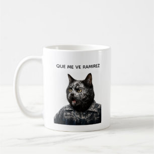 Taza De Café Funny Black Cat – What Happened?!