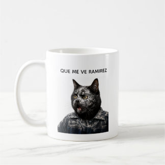 Taza De Café Funny Black Cat – What Happened?!