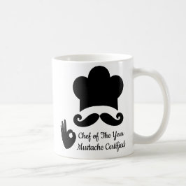 Taza De Café Funny Black Mustache Personalizado Nombre de texto