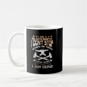 Taza De Café Funny Blacksmith cita ropa para Men Smith para