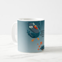 Taza De Café Funny Blue Angry Bird Coffee Mug