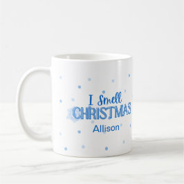 Taza De Café Funny Blue I Smell Navidades