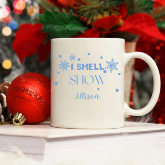 Taza De Café Funny Blue I Smell Nieve Coffee Mug