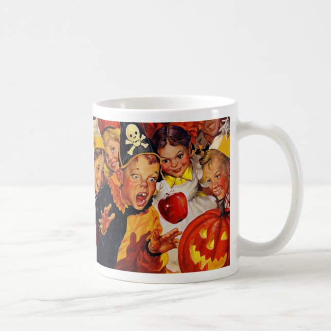 Taza De Café Funny Bobbing Apple para Halloween Mug (Derecha)