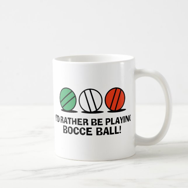 Taza De Café Funny Bocce Ball (Derecha)