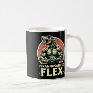 Taza De Café Funny Bodybuilder Tyrannosaurus Flex Gym T-rex Din