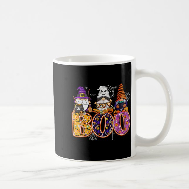 Taza De Café Funny Boo Witch Sipders Pumpkins Happy Halloween G (Derecha)