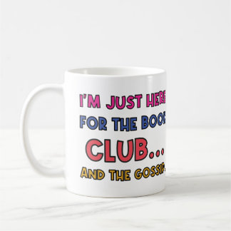 Taza De Café Funny Book Club cita un nombre colorido