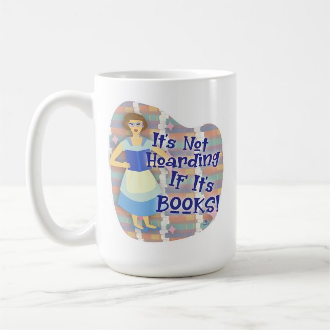 Taza De Café Funny Book Hoarder Retro Housewife Kitsch (Izquierda)