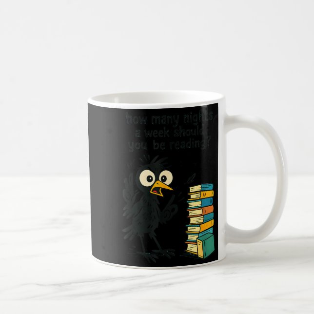 Taza De Café Funny Bookworm 6 7 Meme Design _ Reading Nights Hu (Derecha)