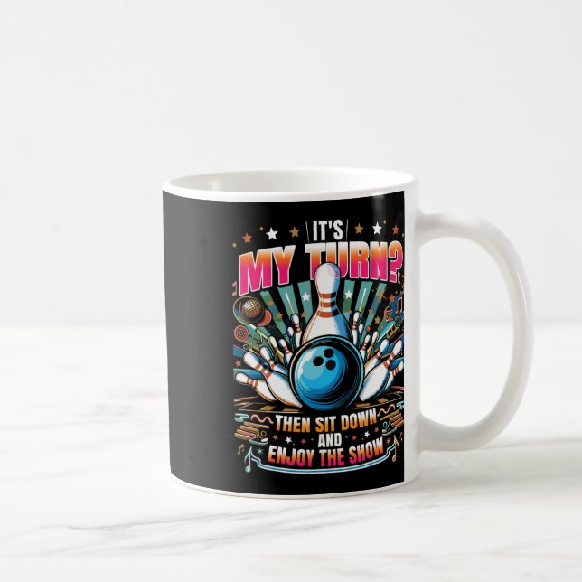 Taza De Café Funny Bowler Bowler 1 (Derecha)