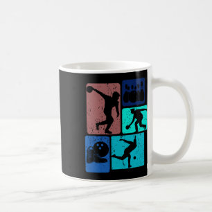 Taza De Café Funny Bowling Player Bowler Vintage Bowl Game Enth
