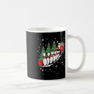 Taza De Café Funny Bowling Player Xmas enciende Santa Bowling C