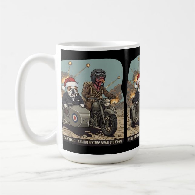 Taza De Café Funny British themed Christmas (Izquierda)