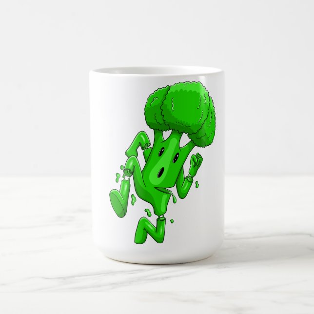 Taza De Café Funny Broccoli Cartoon (Centro)