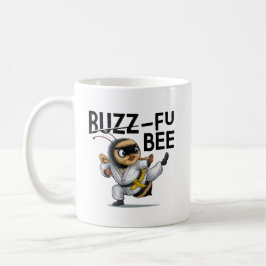 Taza De Café Funny Buzz-Fu Bee Martial Arts