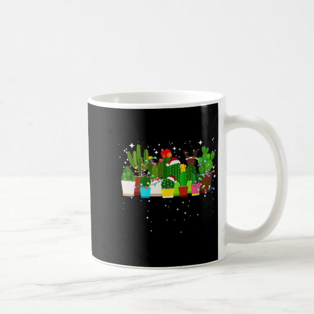 Taza De Café Funny Cactus Christmas Tree  (Derecha)