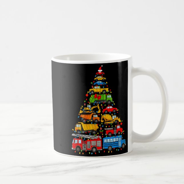 Taza De Café Funny Car Christmas Tree Xmas Light Boys Kids Todd (Derecha)