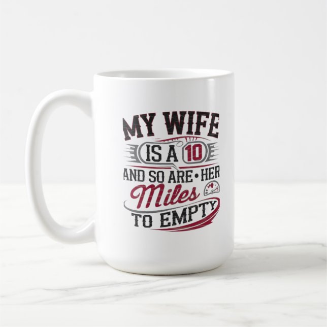 Taza De Café Funny Car Lover Aniversario Tee for Couples Humor (Izquierda)