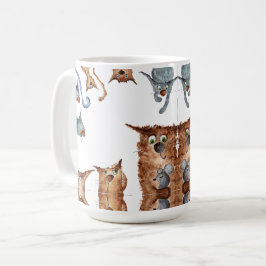 Taza De Café Funny cartoon cats