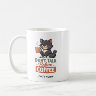 Taza De Café Funny Cat Coffee Lover Mug