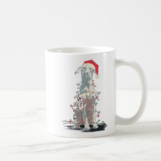 Taza De Café Funny Catahoula Leopard Dog Christmas Graphics Lig (Derecha)