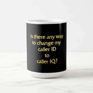Taza De Café Funny Changing ID to IQ Joke